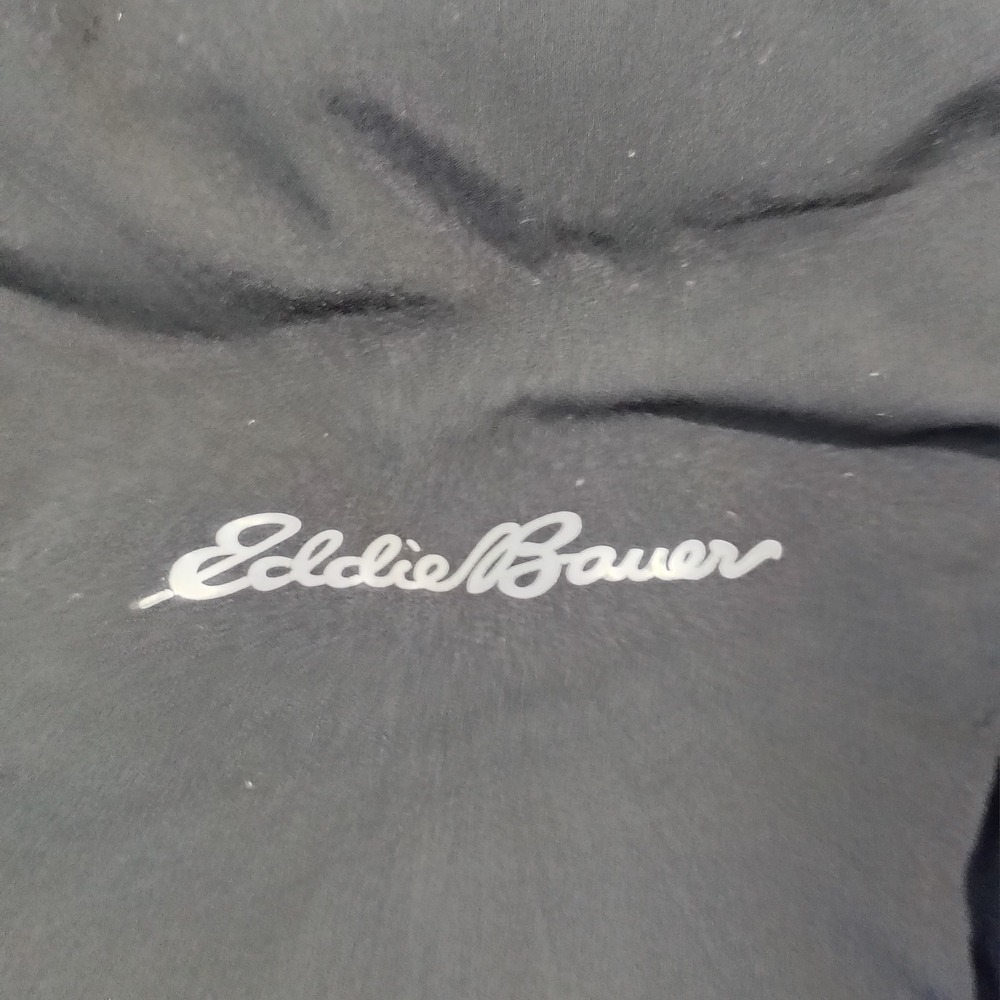 Eddie Bauer Jacket Womens Medium Black MotionLoft Hybrid Down Hooded Zip 0623 - Picture 14 of 16